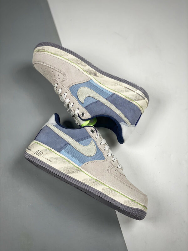 Nike Air Force 1 07 LX Mountain White Greystone Light Blue For Sale