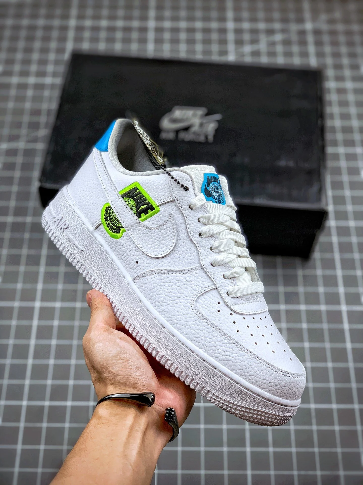 Nike Air Force 1 07 SE Worldwide White Volt For Sale