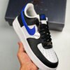 Nike Air Force 1 Black Game Royal White Metallic Silver For Sale