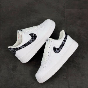 Nike Air Force 1 Low Black Paisley White Black For Sale