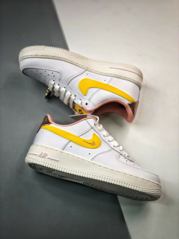 Nike Air Force 1 Low Mama White Yellow Strike DV2183-100 For Sale