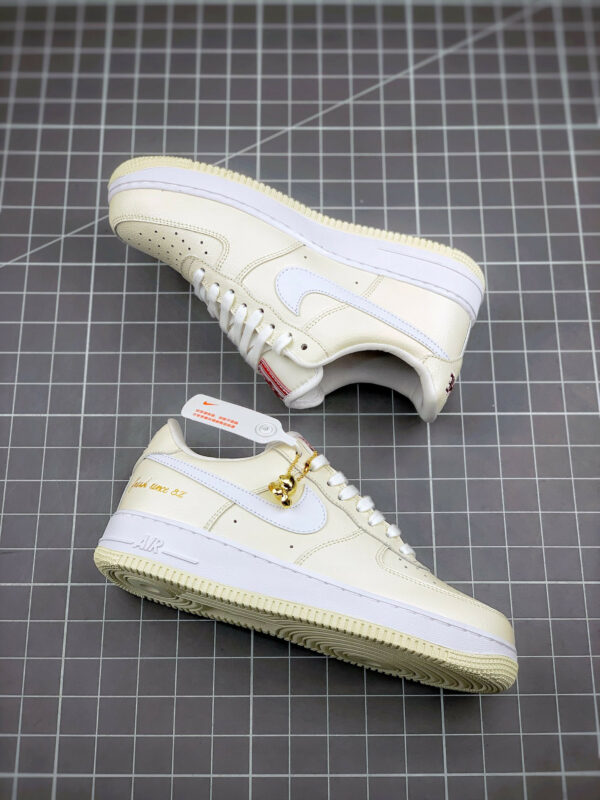 Nike Air Force 1 Low Popcorn Coconut Milk White-University Red For Sale