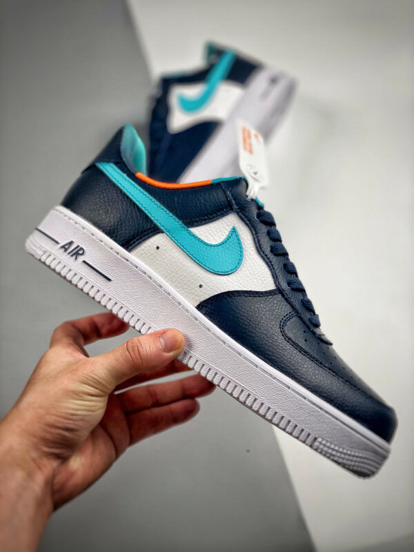 Nike Air Force 1 Low EMB Thunder Blue Washed Teal DM0109-400 For Sale