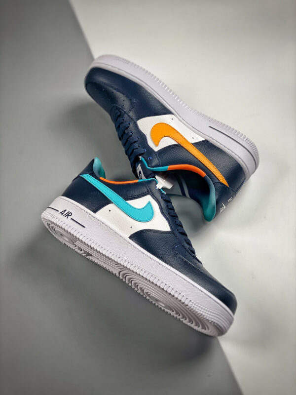 Nike Air Force 1 Low EMB Thunder Blue Washed Teal DM0109-400 For Sale