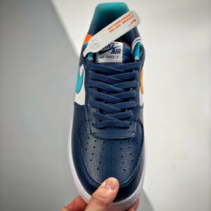 Nike Air Force 1 Low EMB Thunder Blue Washed Teal DM0109-400 For Sale