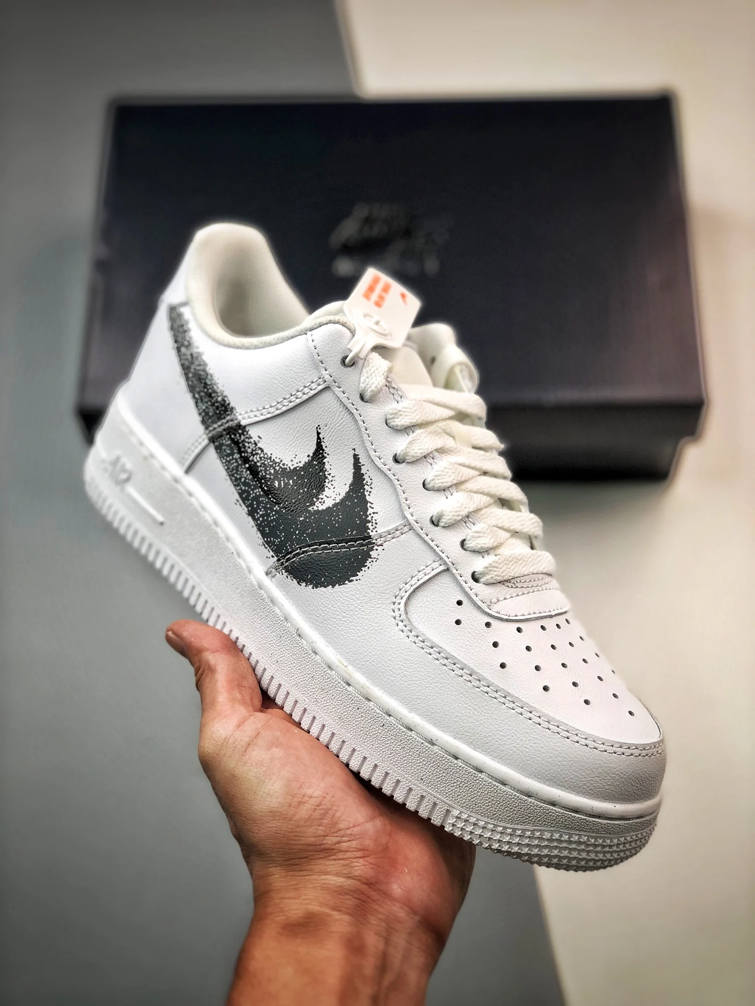Nike Air Force 1 Low Spray Paint Swooshes FD0660-100 For Sale