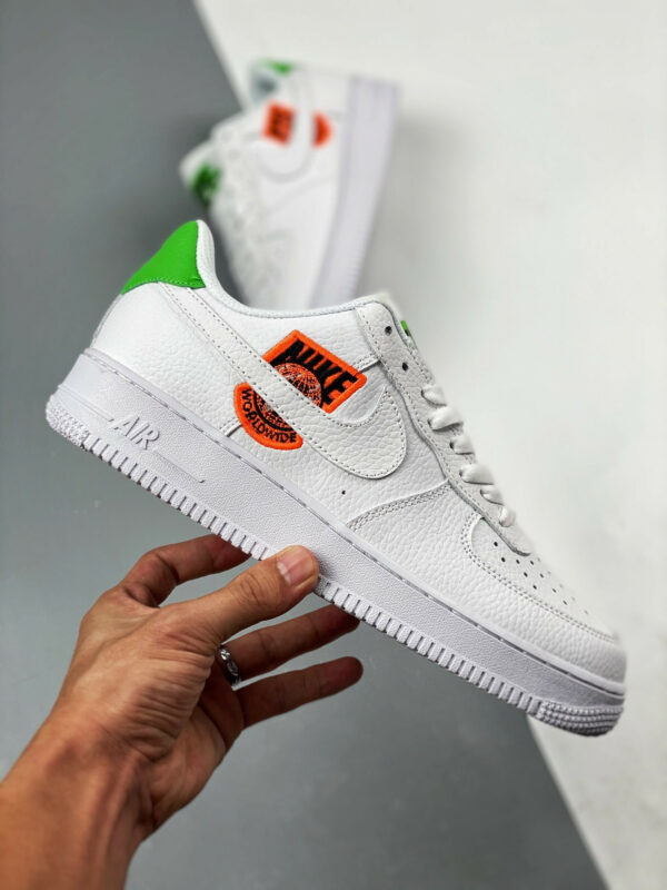 Nike Air Force 1 Low Worldwide White Dark Crimson-Green For Sale