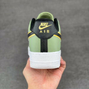 Nike Air Force 1 Oil Green Metallic Gold Swoosh DA8481-300 For Sale