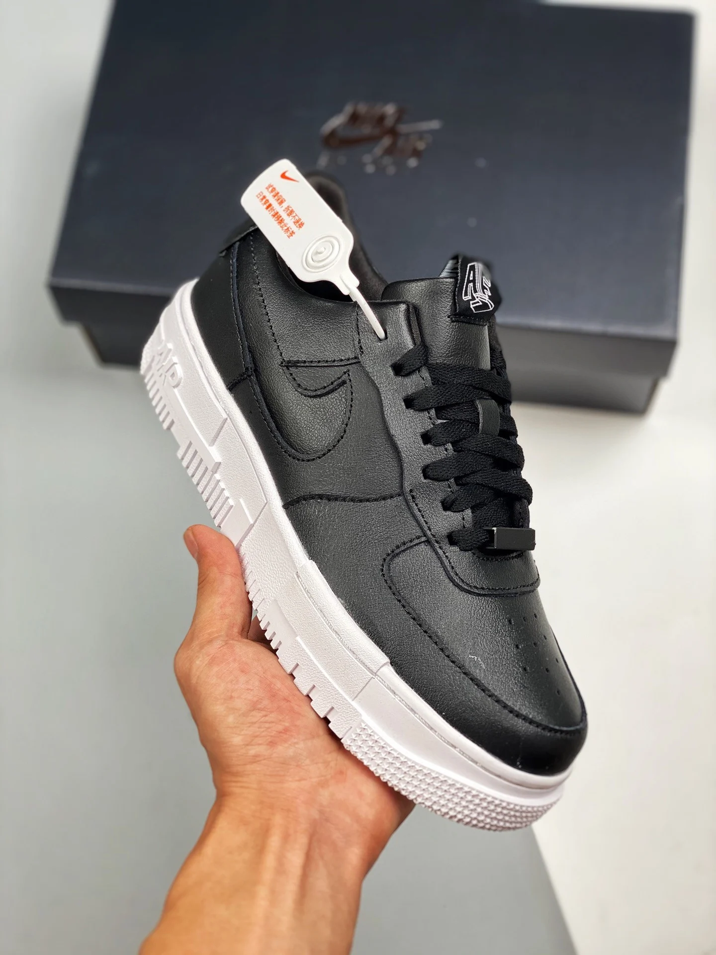 Nike Air Force 1 Pixel Black Black-White CK6649-001 For Sale