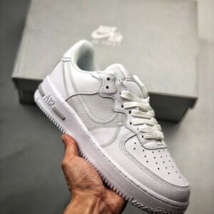 Nike Air Force 1 React DMSX in White Pure Platinum For Sale