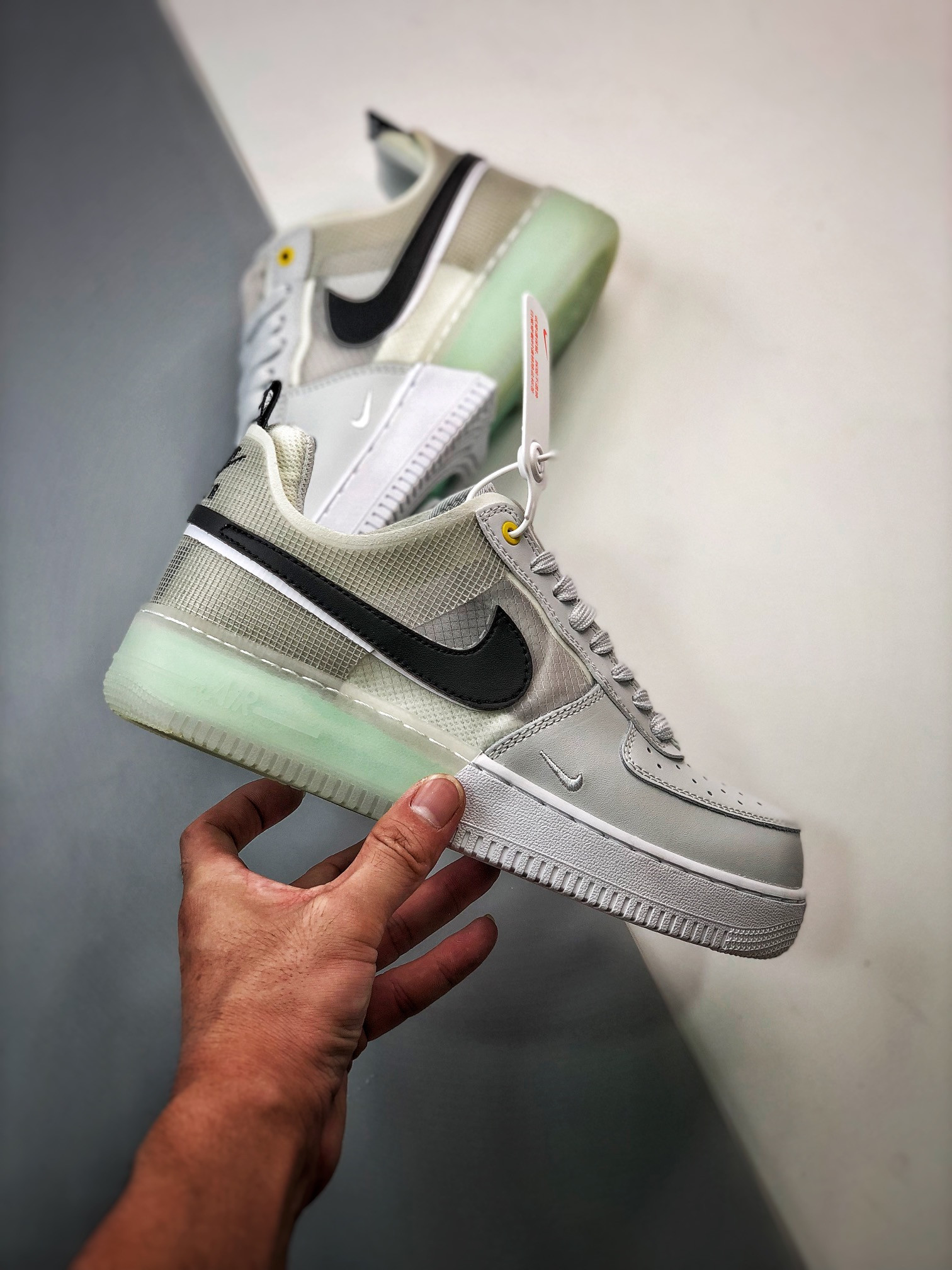 Nike Air Force 1 React Photon Dust White-Mint Foam-Olive Aura For Sale