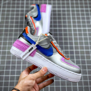 Nike Air Force 1 Shadow Metallic Silver Fuchsia Glow For Sale