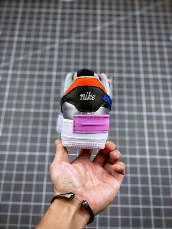 Nike Air Force 1 Shadow Metallic Silver Fuchsia Glow For Sale