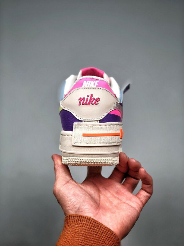 Nike Air Force 1 Shadow Transparent Swoosh Sail Pink Purple