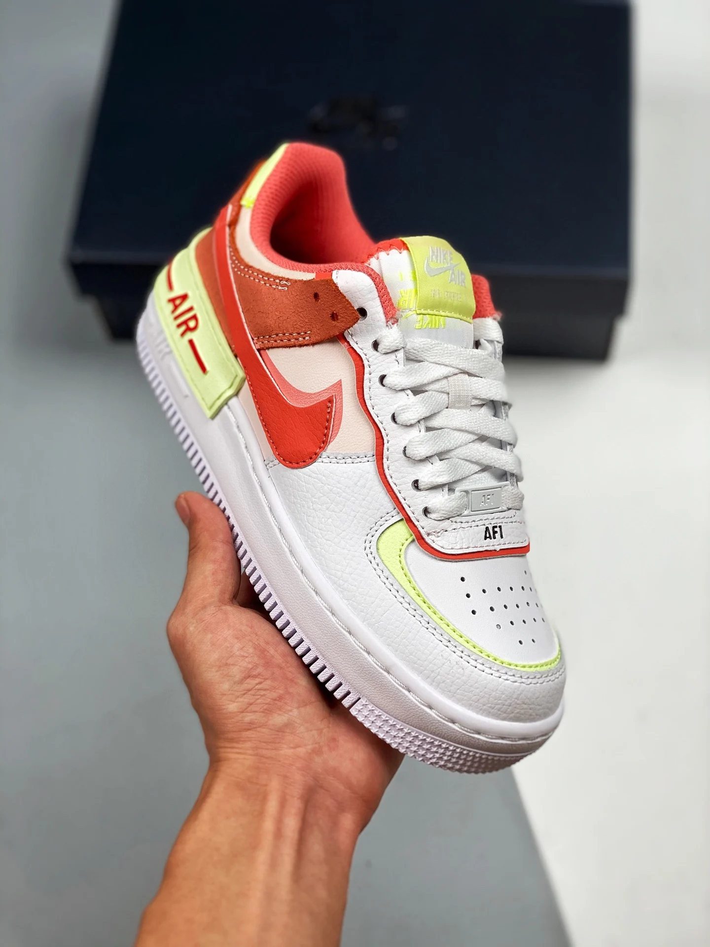 Nike Air Force 1 Shadow White Magic Ember-Crimson Bliss-Lime Ice For Sale