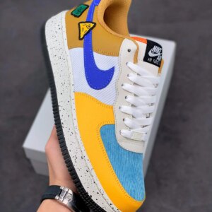 Nike Air Force 1 University Gold Light Bone Starfish Lapis For Sale