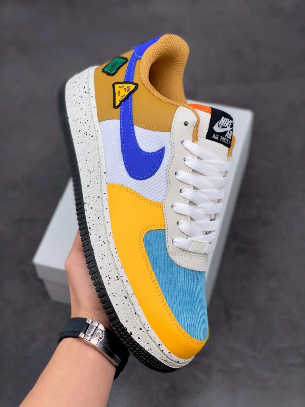 Nike Air Force 1 University Gold Light Bone Starfish Lapis For Sale