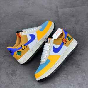 Nike Air Force 1 University Gold Light Bone Starfish Lapis For Sale