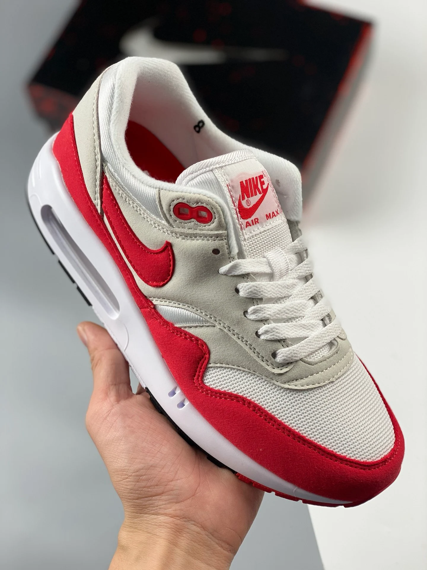 Nike Air Max 1 86 OG Big Bubble White University Red DQ3989-100 For Sale