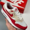 Nike Air Max 1 Anniversary White University Red 908375-103 For Sale