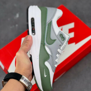 Nike Air Max 1 White Spiral Sage-Wolf Grey-Black For Sale