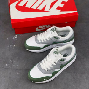 Nike Air Max 1 White Spiral Sage-Wolf Grey-Black For Sale