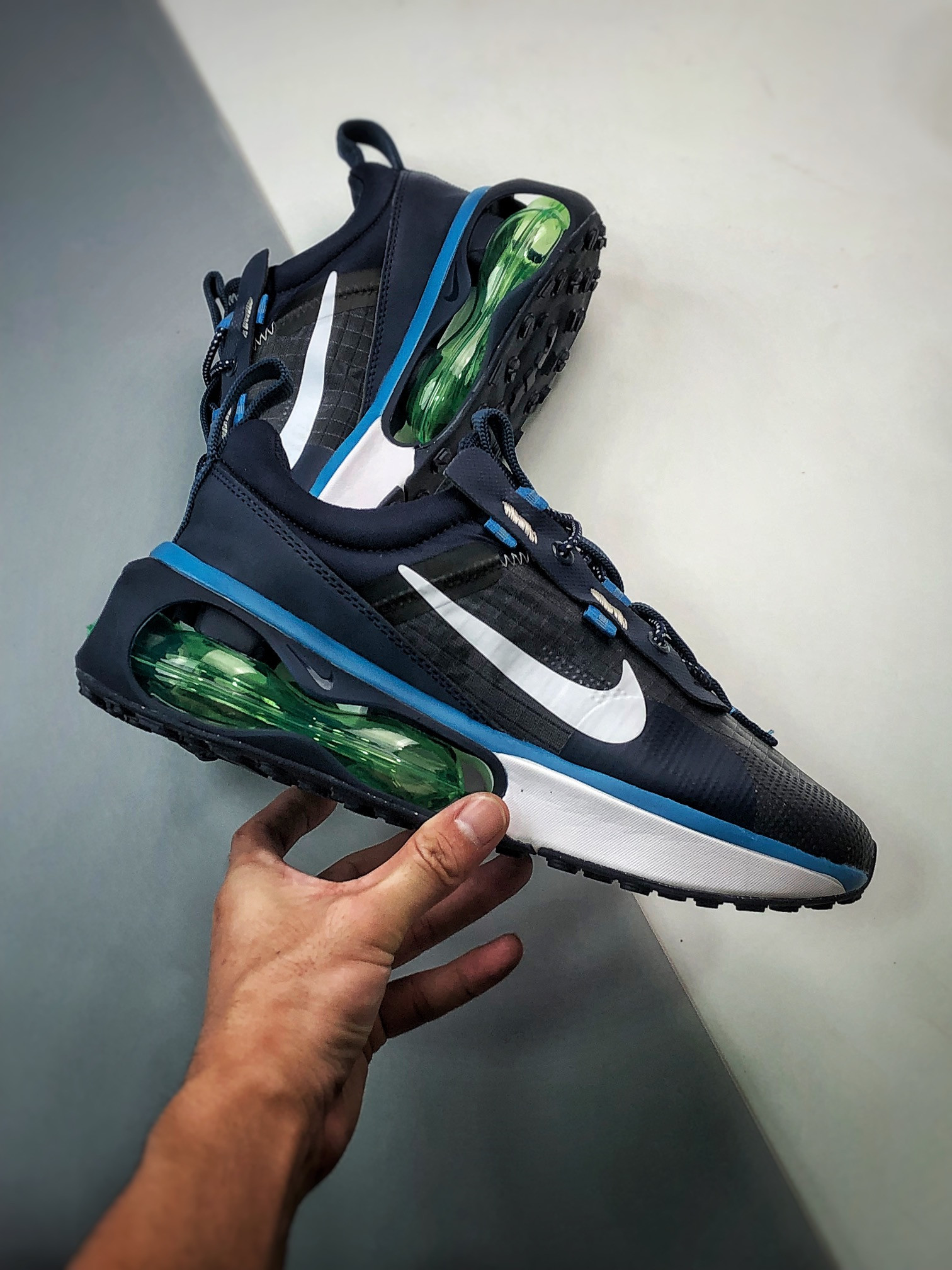 Nike Air Max 2021 Obsidian Lime Glow-Brigade Blue-White For Sale