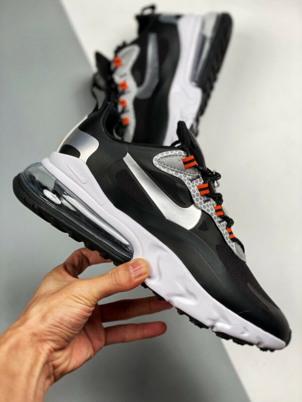 Nike Air Max 270 React Black Silver CT1834-001 For Sale