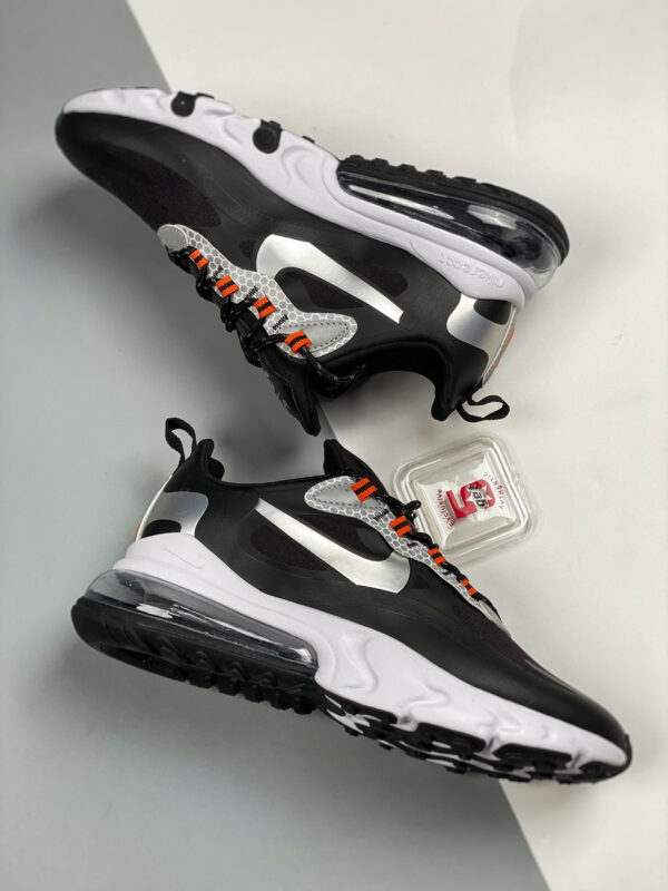 Nike Air Max 270 React Black Silver CT1834-001 For Sale