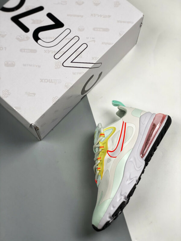 Nike Air Max 270 React Pale Ivory Barely Green Light Zitron White For Sale