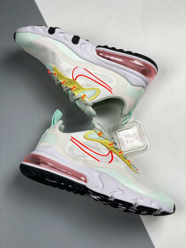 Nike Air Max 270 React Pale Ivory Barely Green Light Zitron White For Sale