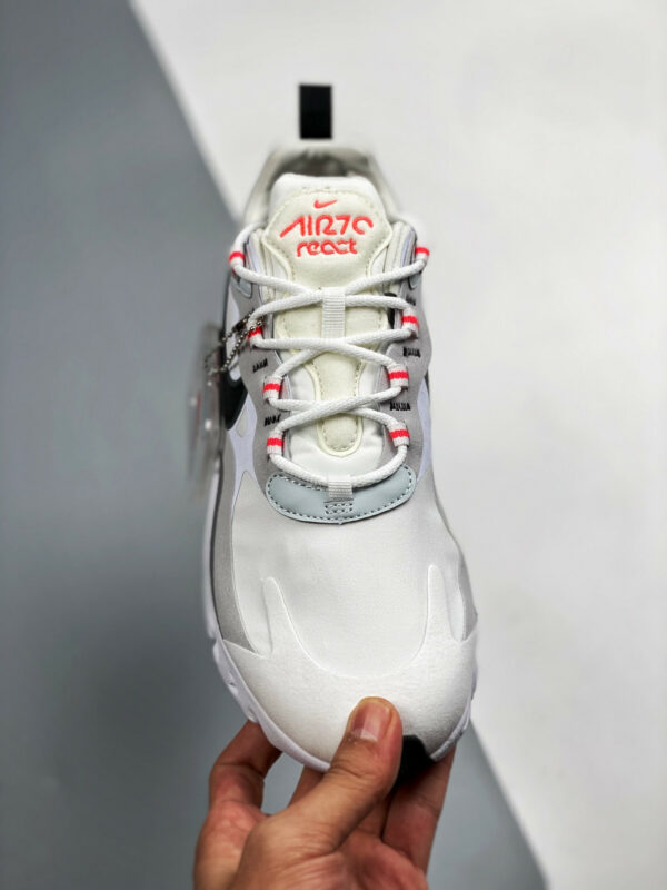 Nike Air Max 270 React White Flash Crimson CT1280-100 For Sale