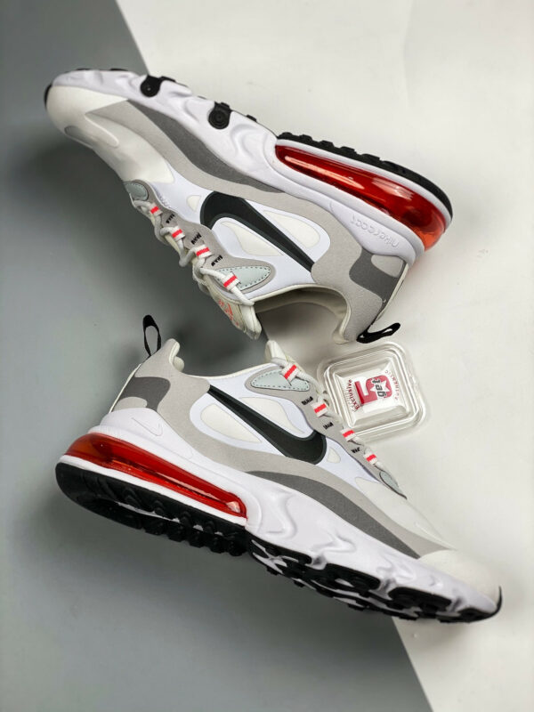 Nike Air Max 270 React White Flash Crimson CT1280-100 For Sale