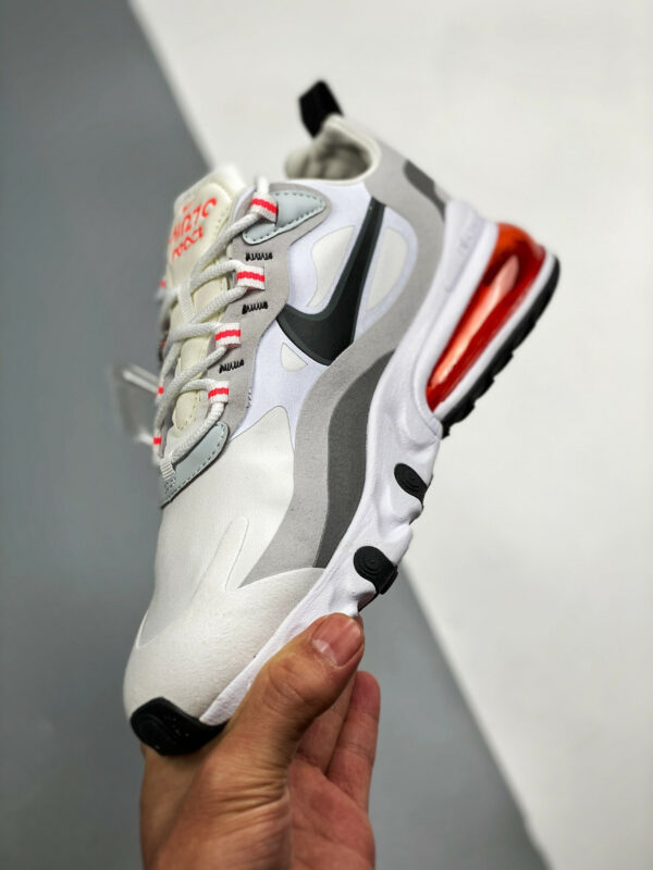 Nike Air Max 270 React White Flash Crimson CT1280-100 For Sale