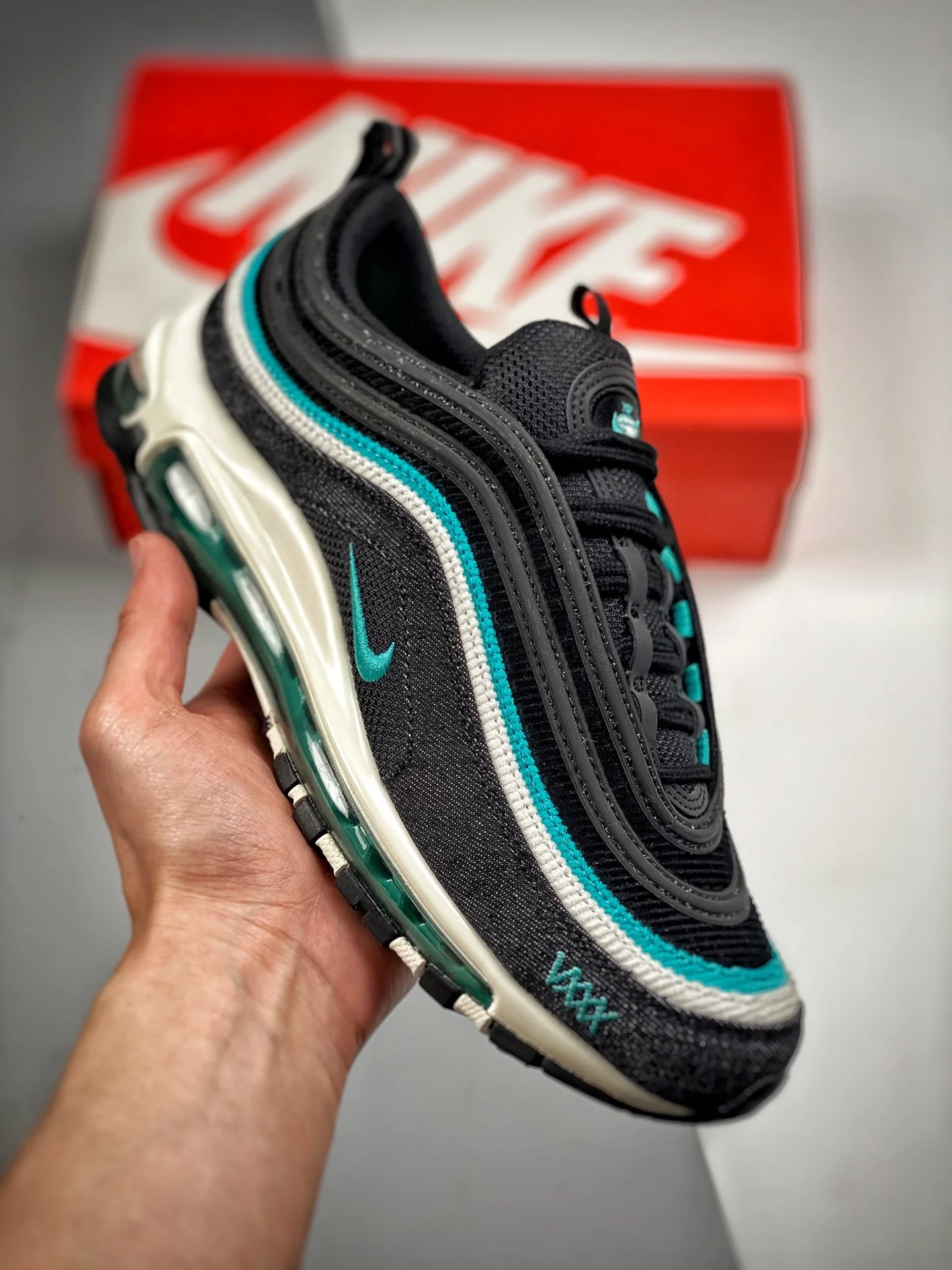 Nike Air Max 97 Black Sport Turquoise-White DN1893-001 For Sale