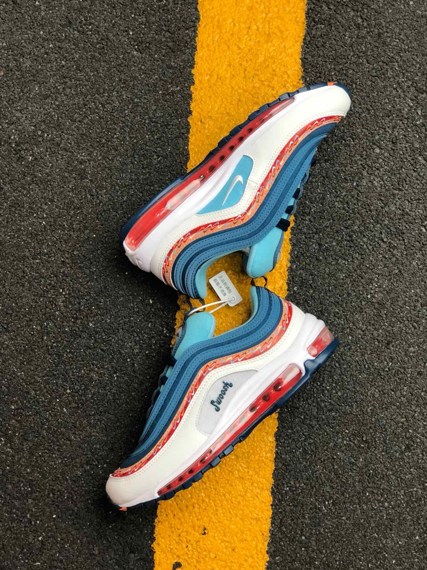 Nike Air Max 97 Swoosh Chain Pack Blue White On Sale