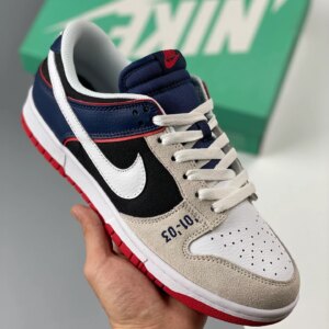 Nike Dunk Low 01-03 White Grey-Dark Blue For Sale