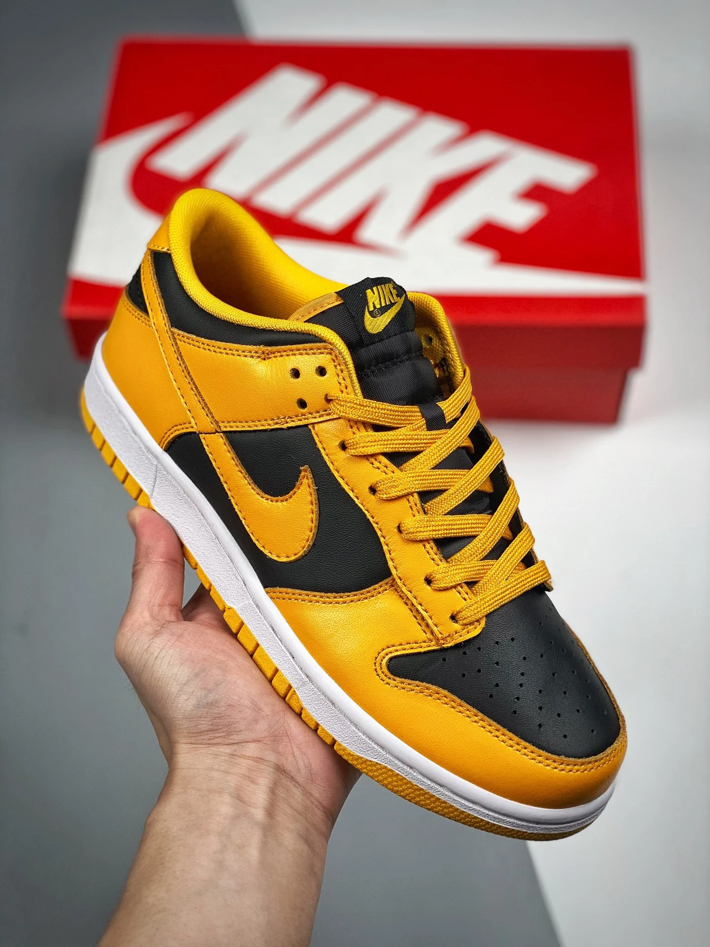 Nike Dunk Low Black Goldenrod-White For Sale