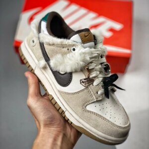 Nike Dunk Low Mink And Jewels White Grey-Brown FB1859-121 For Sale