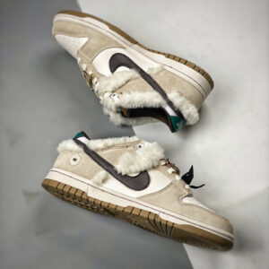 Nike Dunk Low Mink And Jewels White Grey-Brown FB1859-121 For Sale