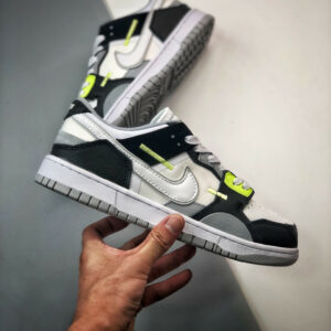 Nike Dunk Low Scrap Black White-Wolf Grey-Lemon Twist DC9723-001 For Sale