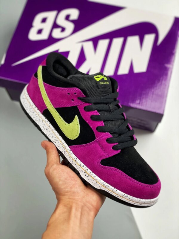 Nike SB Dunk Low Red Plum Black Taxi Citron For Sale