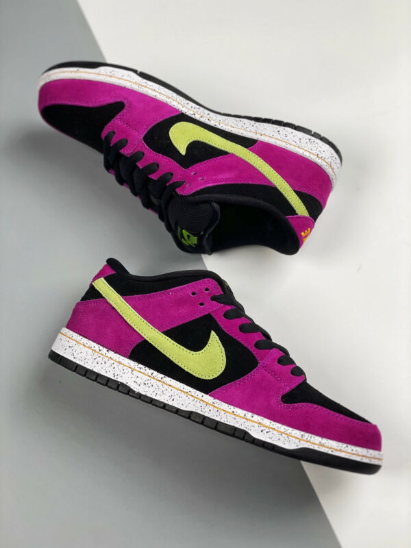 Nike SB Dunk Low Red Plum Black Taxi Citron For Sale