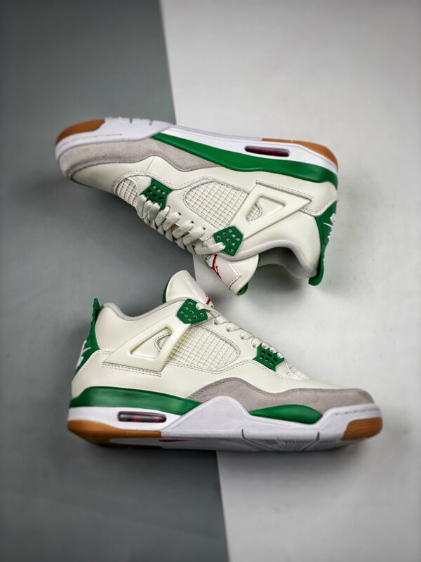 Nike SB x Air Jordan 4 Sail Pine Green-Neutral Grey DR5415-103 For Sale