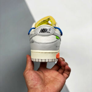 Off-White x Nike Dunk Low 10 of 50 Sail Grey Yellow For Sale