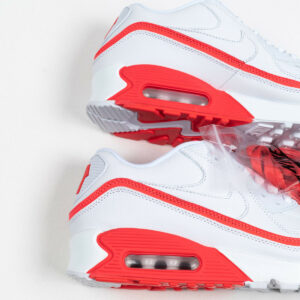 Undefeated x Nike Air Max 90 White Solar Red For Sale