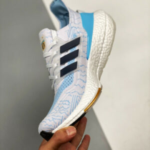 Adidas Ultra Boost 2021 White Night Indigo Clear Blue For Sale