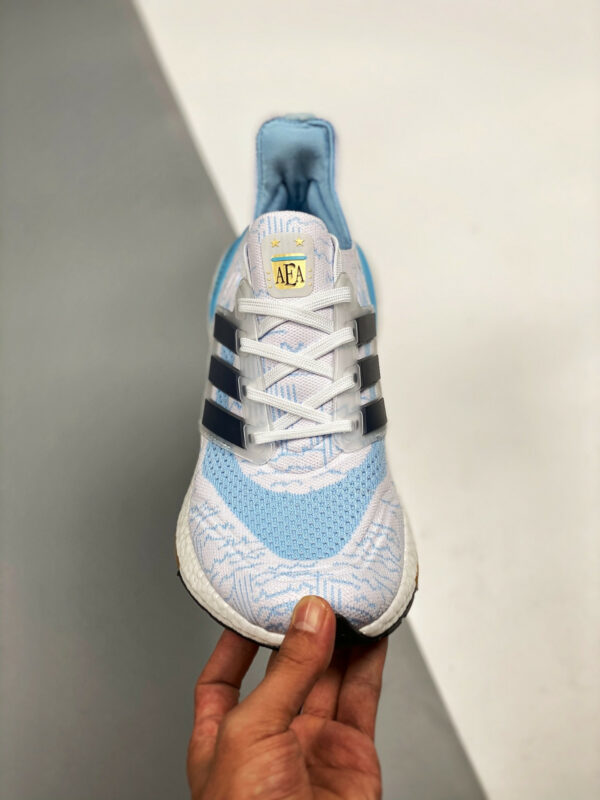 Adidas Ultra Boost 2021 White Night Indigo Clear Blue For Sale