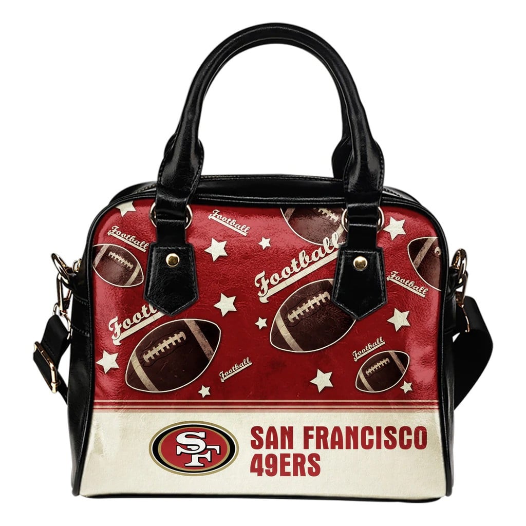 San Francisco 49ers 1 Shoulder Women Leather Hand Bag