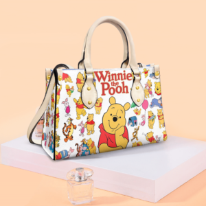 Winnie The Pooh Bear Funny 2g Women Leather Hand Bag